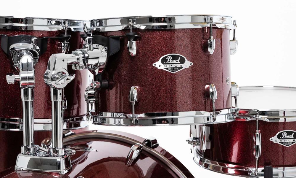 Pearl Exx725sbrc-864 Export Rock 22 - Satin Scarlet - Akustik Schlagzeug Rock - Variation 4