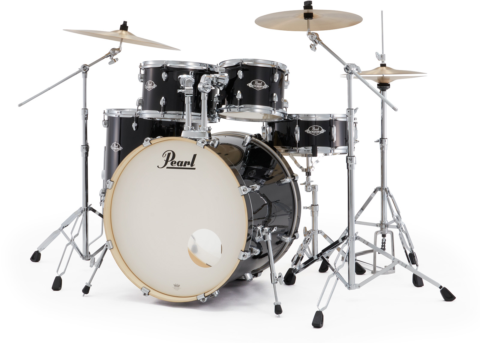 Pearl Exx725snbrc-31 Export Rock 22 - Jet Black - Akustik Schlagzeug Rock - Variation 1