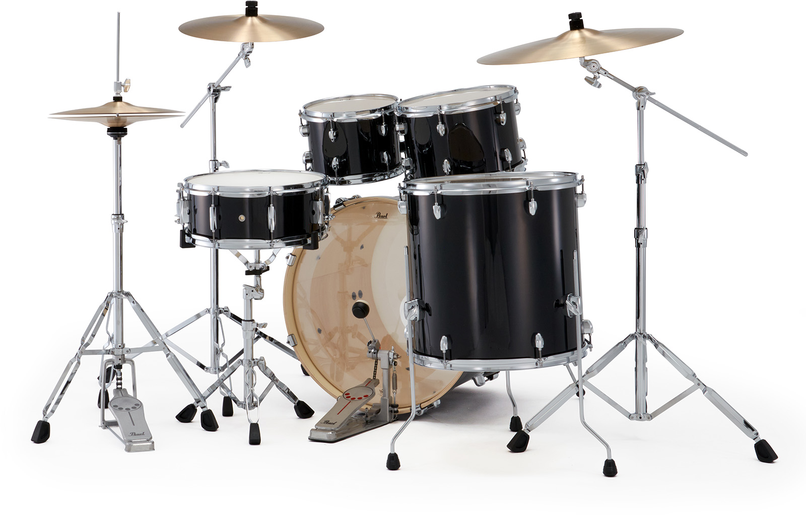 Pearl Exx725snbrc-31 Export Rock 22 - Jet Black - Akustik Schlagzeug Rock - Variation 2