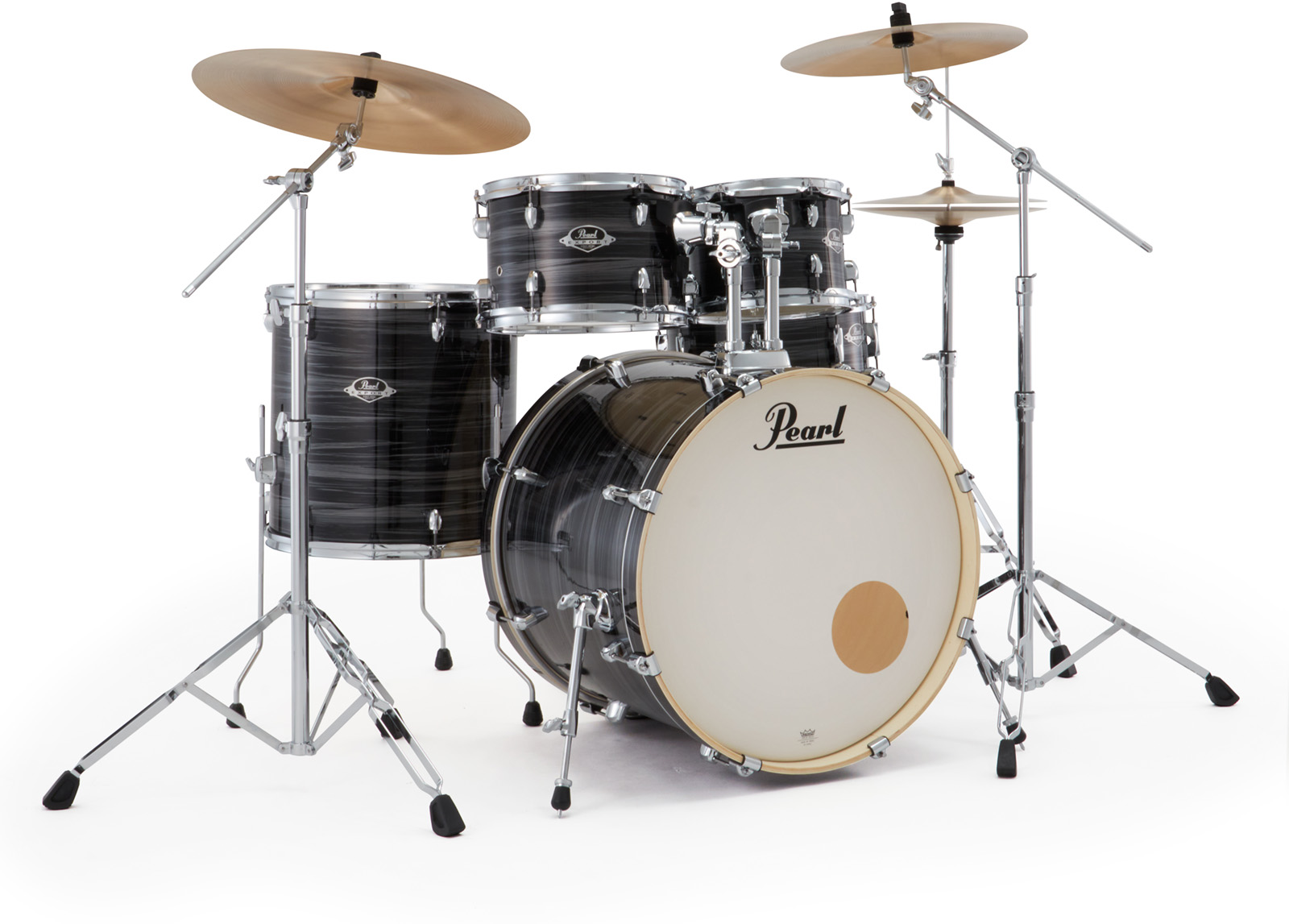 Pearl Export Rock 22'' - 5 FÛts - Graphite Silver Twist - Akustik Schlagzeug Fusion - Variation 2