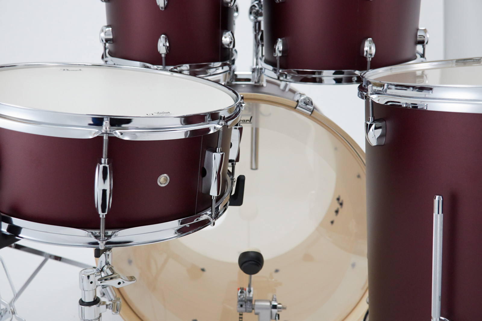 Pearl Export Rock 22'' - 5 FÛts - Satin Scarlet - Akustik Schlagzeug Fusion - Variation 3