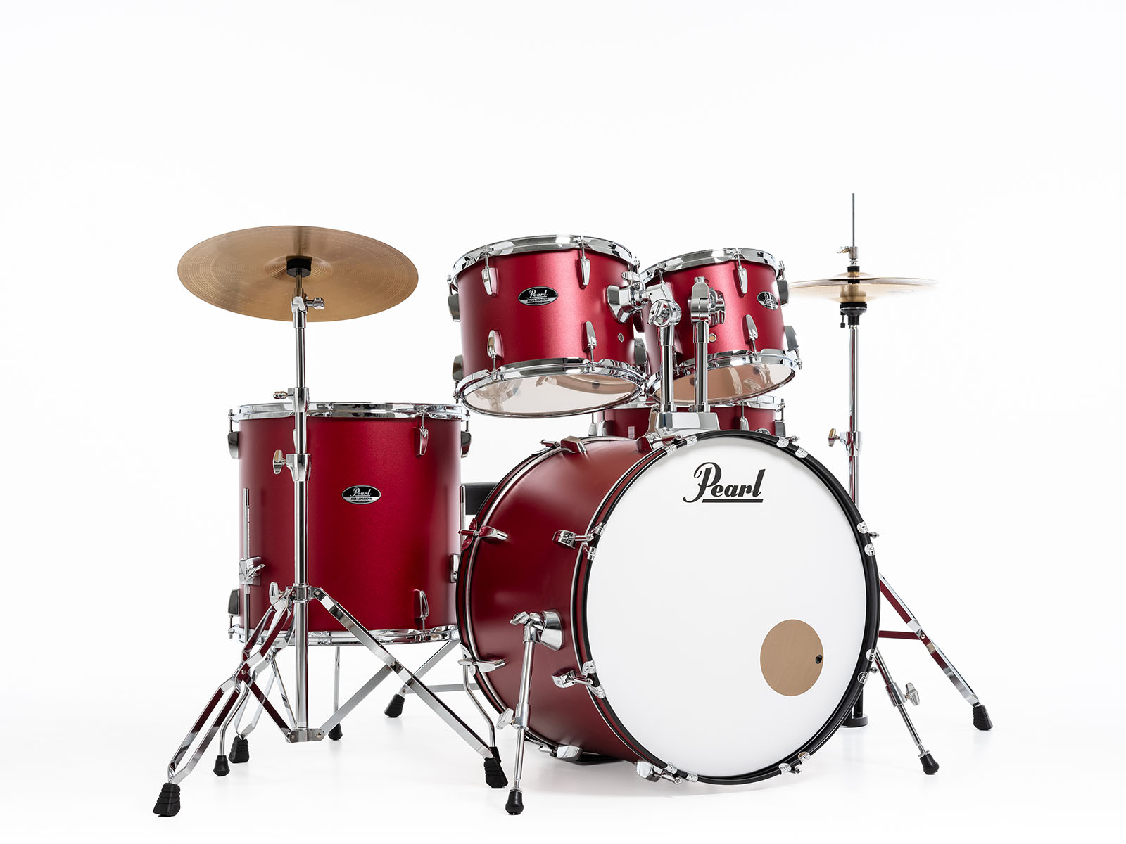 Pearl Roadshow Fusion 20 + Pack Solar Sabian Matte Red - Akustik Schlagzeug Fusion - Variation 2