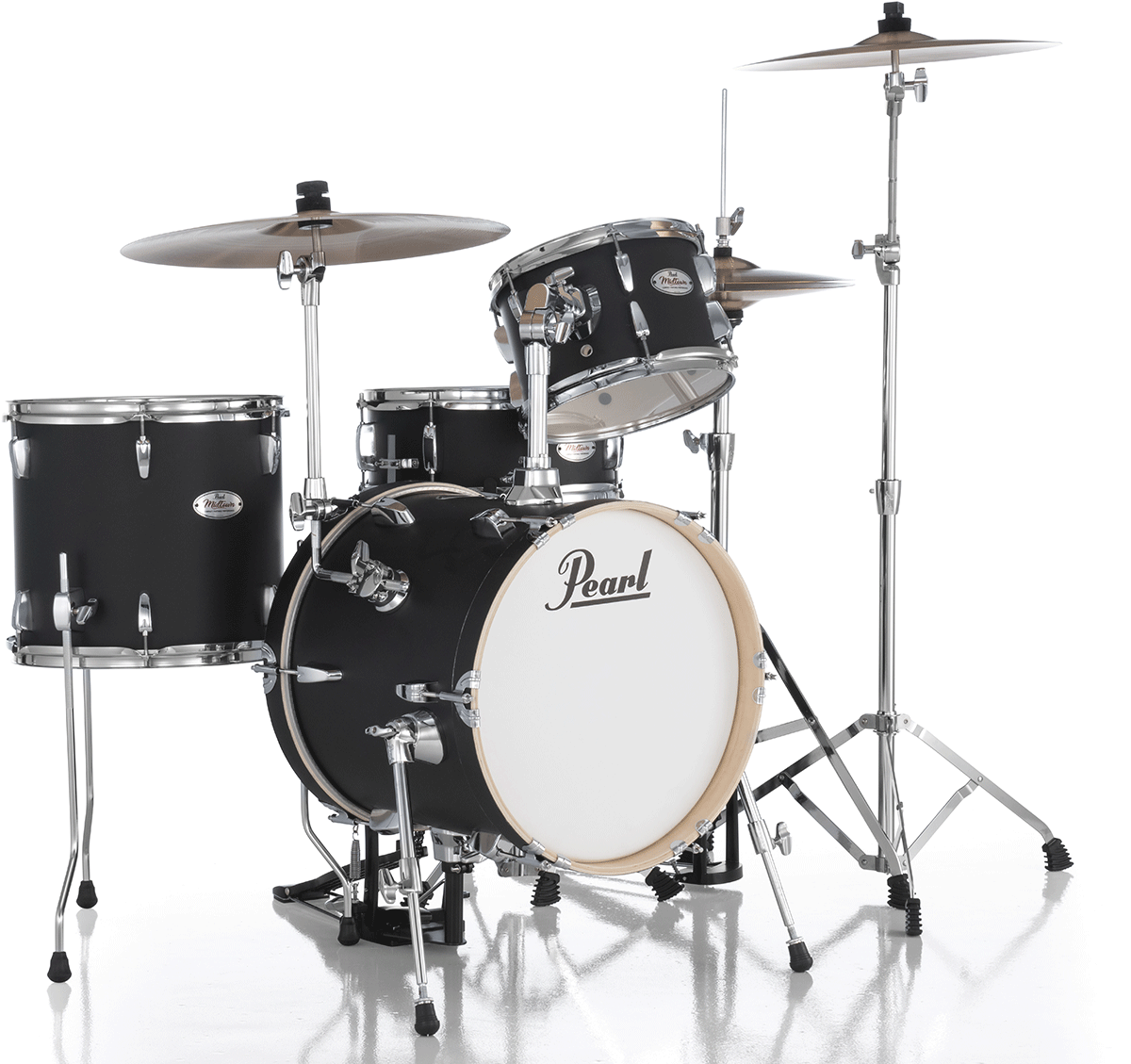 Pearl Kit Midtown Jazette 4 Futs - Matte Black - Jazz Akustik Schlagzeug - Variation 2