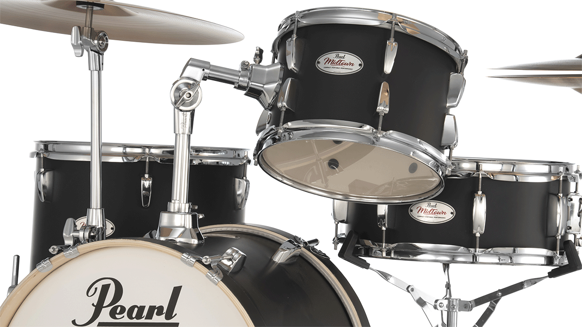 Pearl Kit Midtown Jazette 4 Futs - Matte Black - Jazz Akustik Schlagzeug - Variation 3