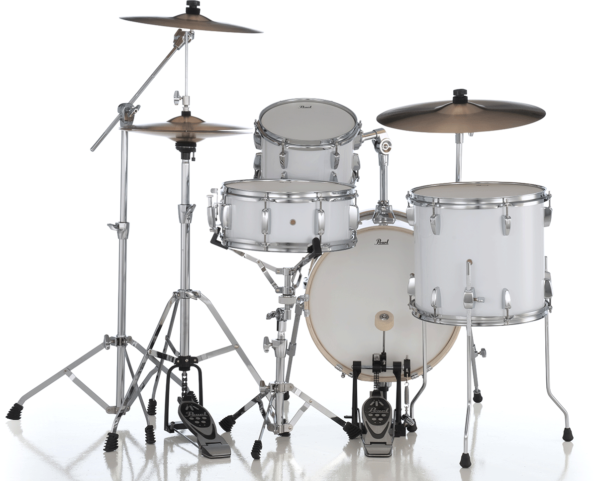 Pearl Kit Midtown Jazette 4 Futs - Pure White - Jazz Akustik Schlagzeug - Variation 3