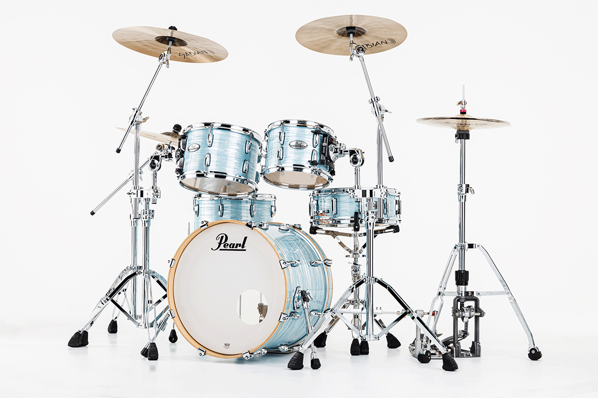Pearl Pmx904xpc-414 Fusion 20 Pouces - 4 FÛts - Ice Blue Oyster - Akustik Schlagzeug Fusion - Variation 3