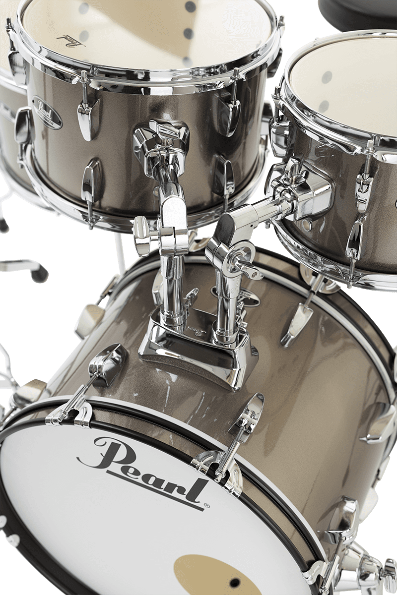 Pearl Roadshow 18 Bronze Metallic + Solar Sabian - 5 FÛts - Bronze Metallic - Jazz Akustik Schlagzeug - Variation 3