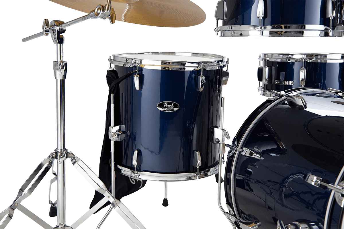 Pearl Roadshow Fusion 20 + B-50 + Ride 20 - 5 FÛts - Royal Blue Metallic - Akustik Schlagzeug Fusion - Variation 4