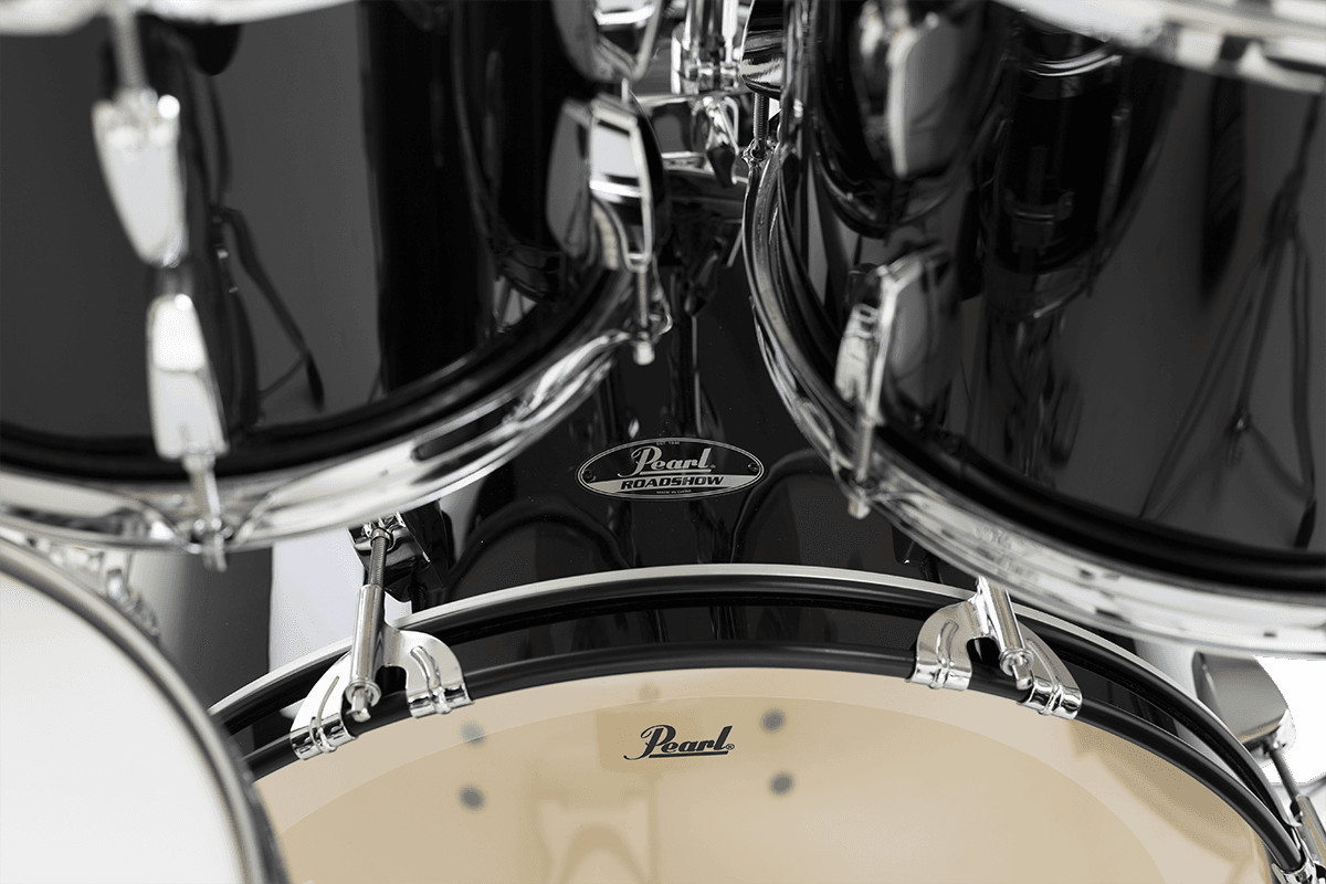 Pearl Roadshow Fusion 20 + B50 + Pack Solar Sabian Jet Black - 4 FÛts - Jet Black - Standard Akustik Schlagzeug - Variation 2