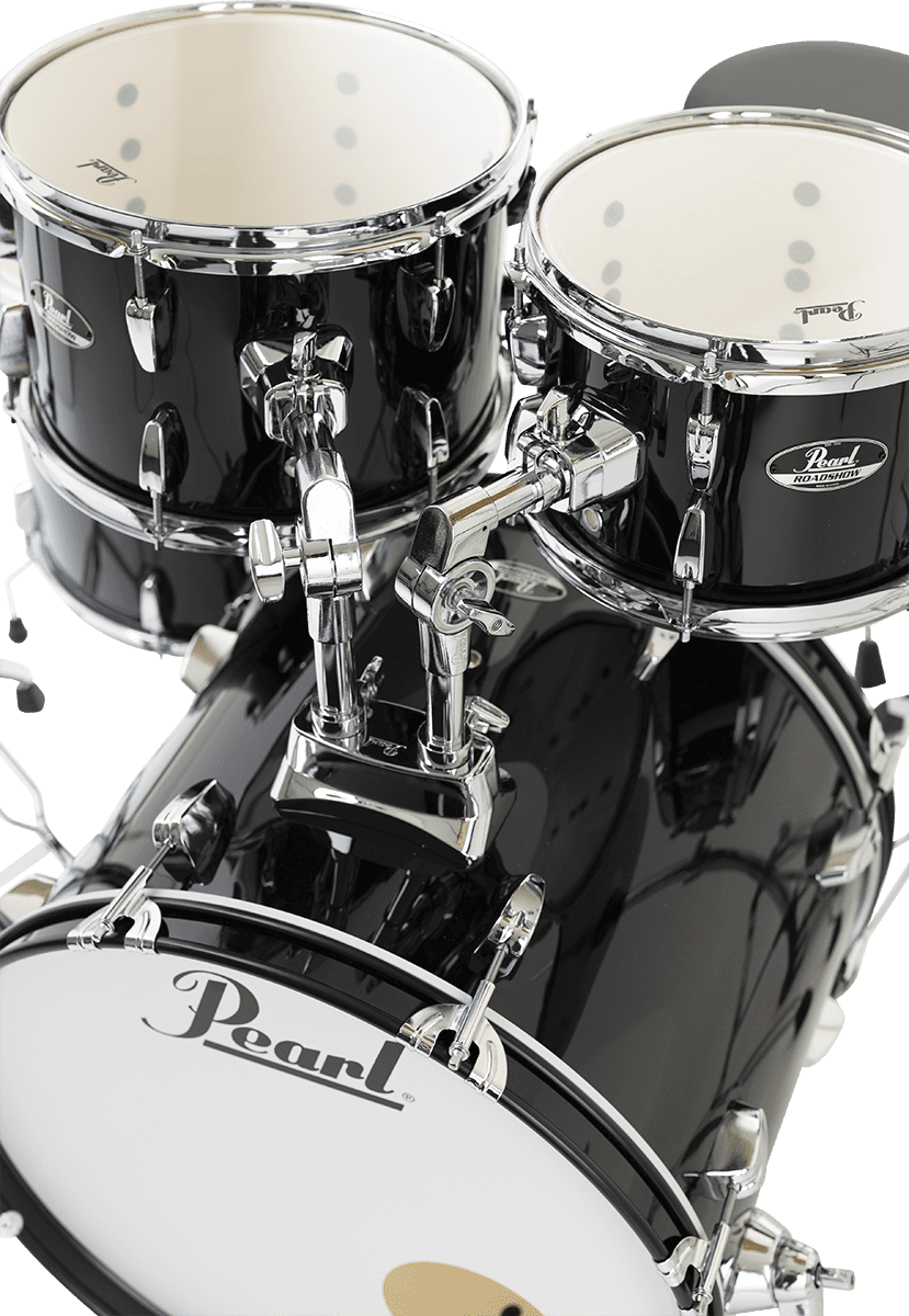 Pearl Roadshow Fusion 20 + B50 + Pack Solar Sabian Jet Black - 4 FÛts - Jet Black - Standard Akustik Schlagzeug - Variation 3