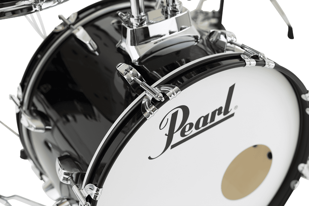 Pearl Roadshow Junior 18 Rss585cc-31 + Pack Sabian Solar - 5 FÛts - Jet Black - Jazz Akustik Schlagzeug - Variation 1