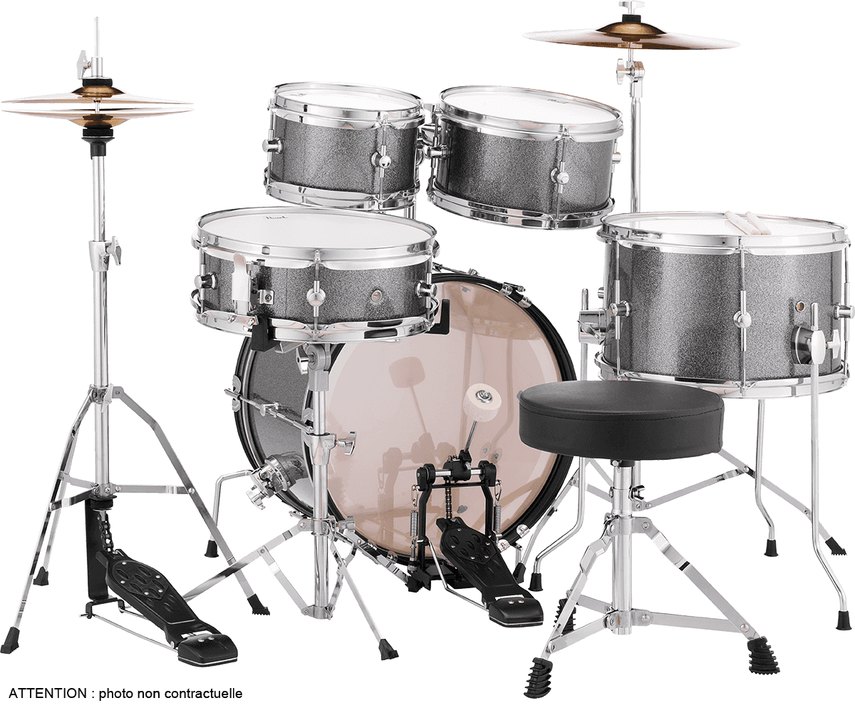 Pearl Roadshow Junior Kit 5 Futs 16 - 5 FÛts - Grindstone Sparkle - Junior Akustik Schlagzeug - Variation 1