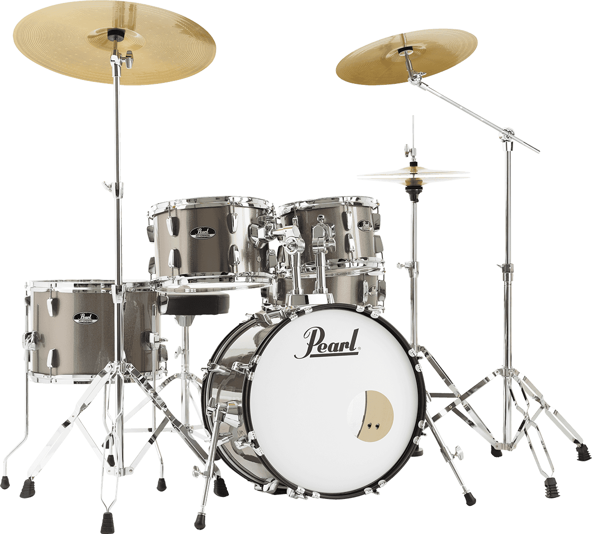 Pearl Roadshow Plus Junior 18'' + Pack Sabian Solar 3 Cy - 5 FÛts - Bronze Metallic - Junior Akustik Schlagzeug - Variation 1