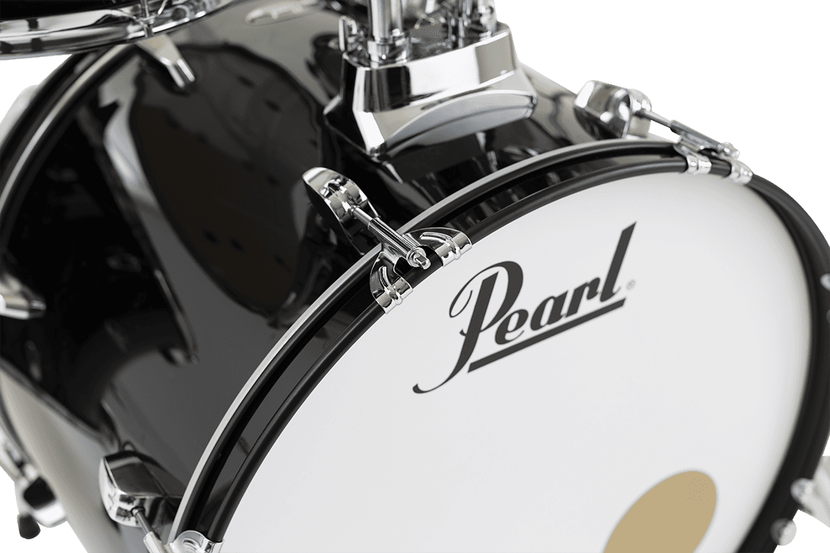 Pearl Roadshow Plus Rock 22'' + Pack Sabian Solar 3 Cymbales - 5 FÛts - Jet Black - Akustik Schlagzeug Rock - Variation 2
