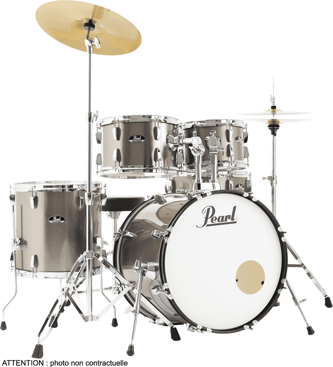 Pearl Roadshow Rss505cc-707 Fusion 20 + Pack - Bronze Metallic - Akustik Schlagzeug Fusion - Variation 1
