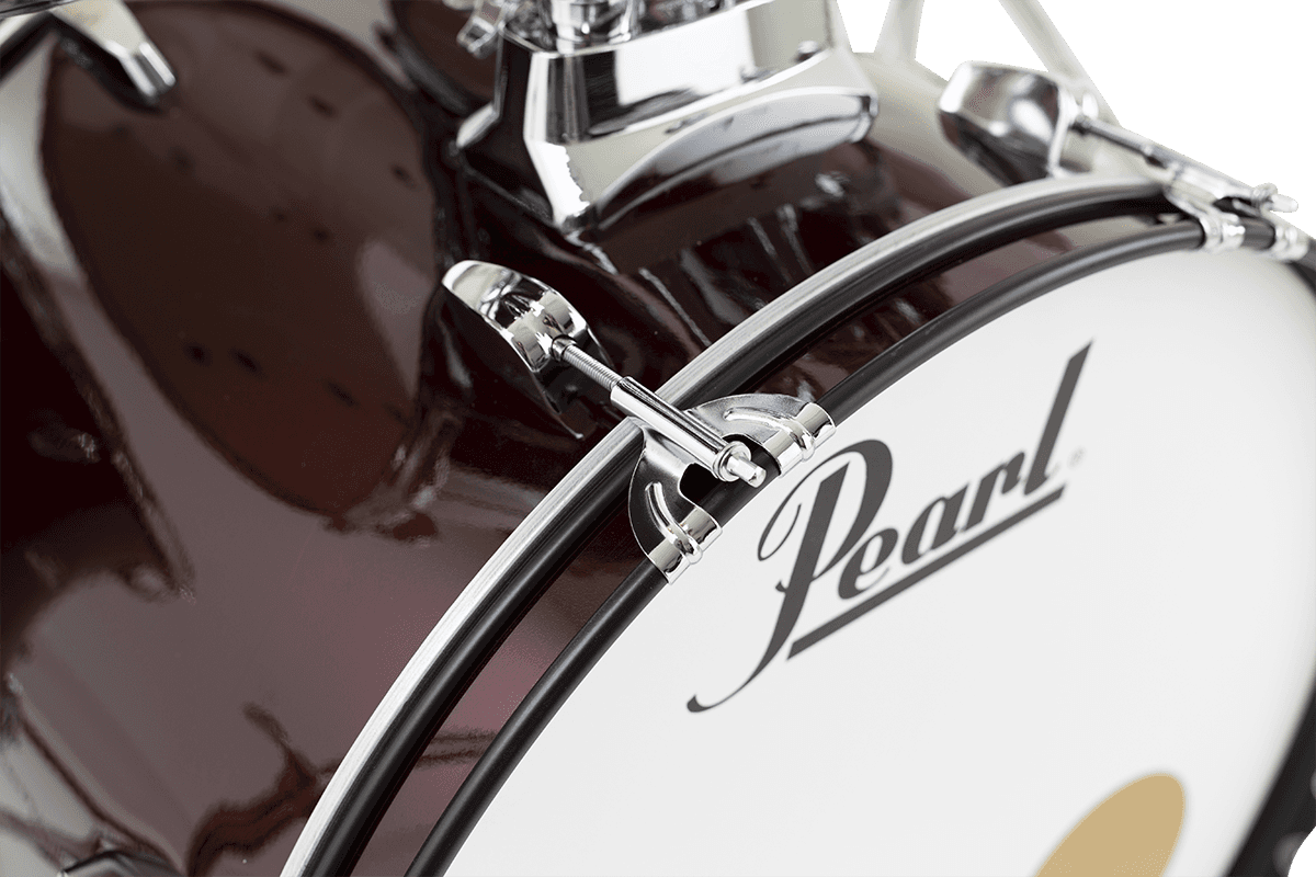 Pearl Rock 22 5 Futs + Pack Sabian Solar - Red Wine - Akustik Schlagzeug Rock - Variation 2