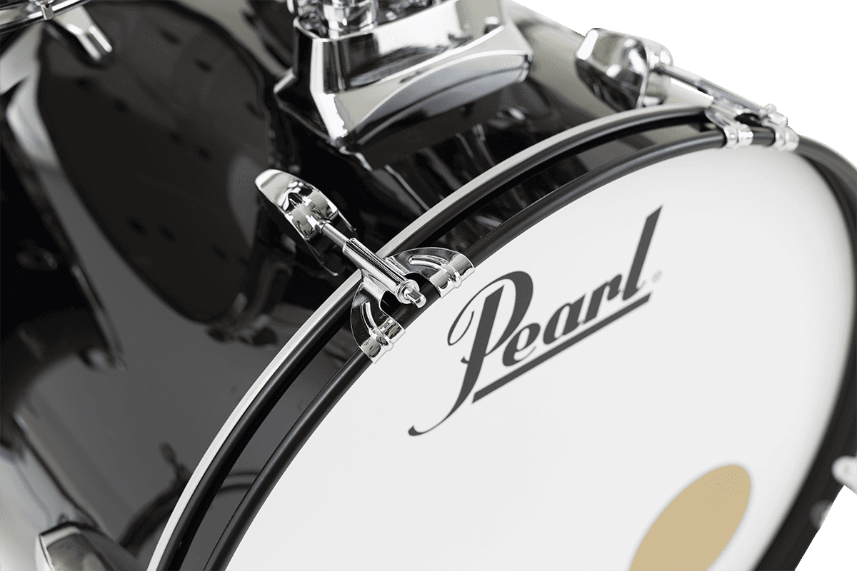 Pearl Rock 22 5 Futs + Pack Sabian Solar - Jet Black - Akustik Schlagzeug Rock - Variation 4
