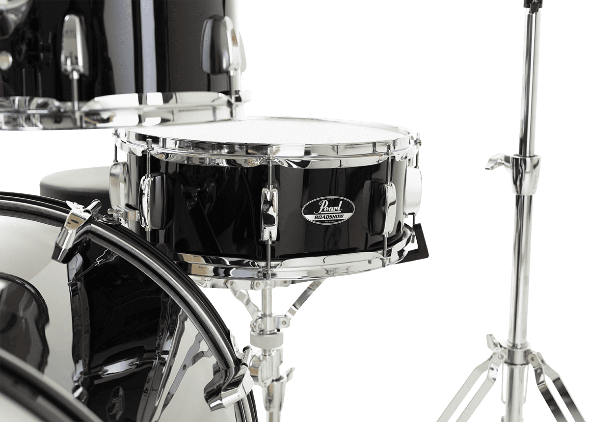 Pearl Rock 22 5 Futs + Pack Sabian Solar - Jet Black - Akustik Schlagzeug Rock - Variation 5
