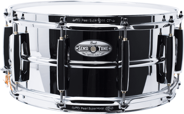 Snaredrums Pearl 14' X 65' Sensitone Acier - Chrome