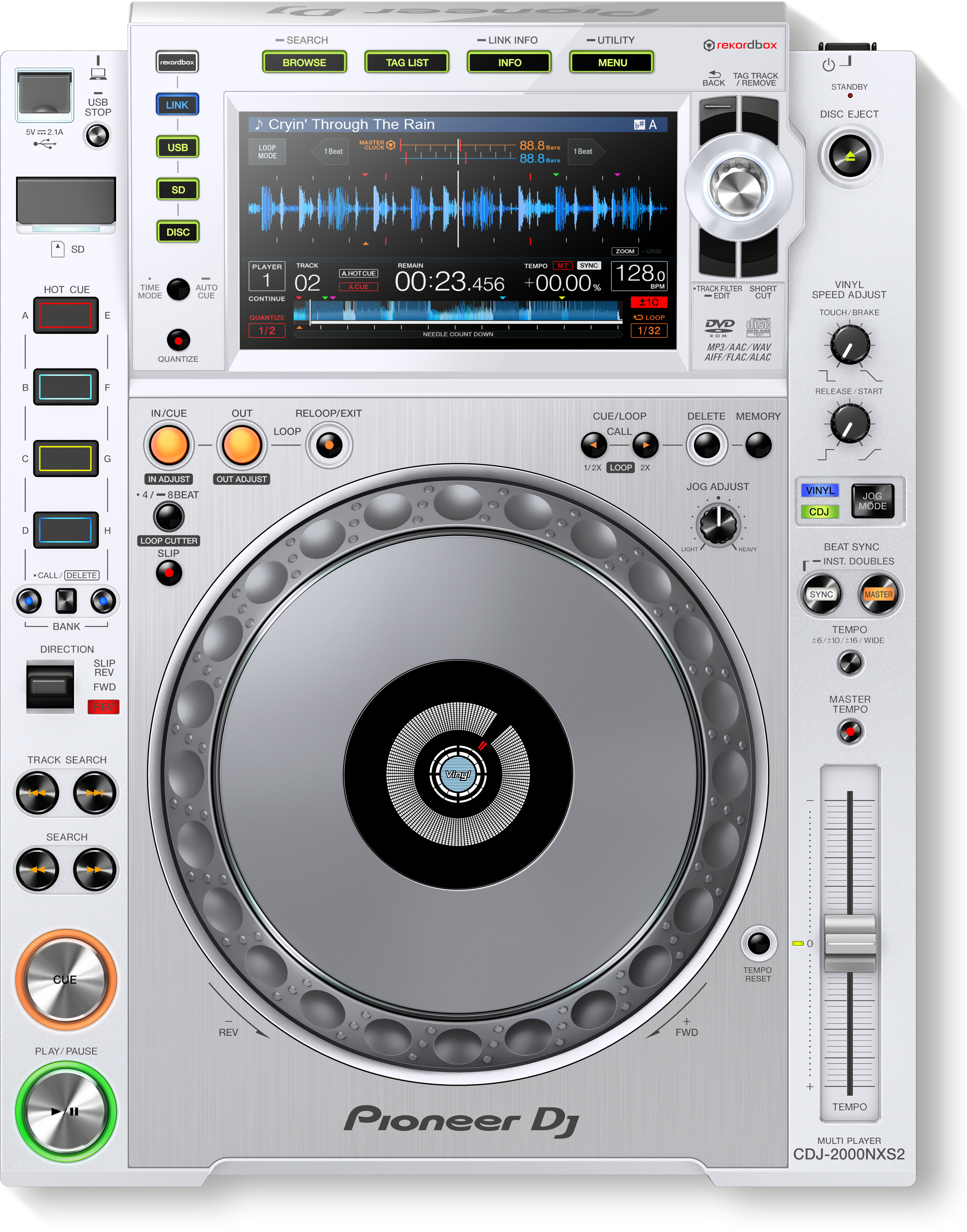 Pioneer Dj Cdj-2000nxs2-white - - MP3 & CD Plattenspieler - Variation 1