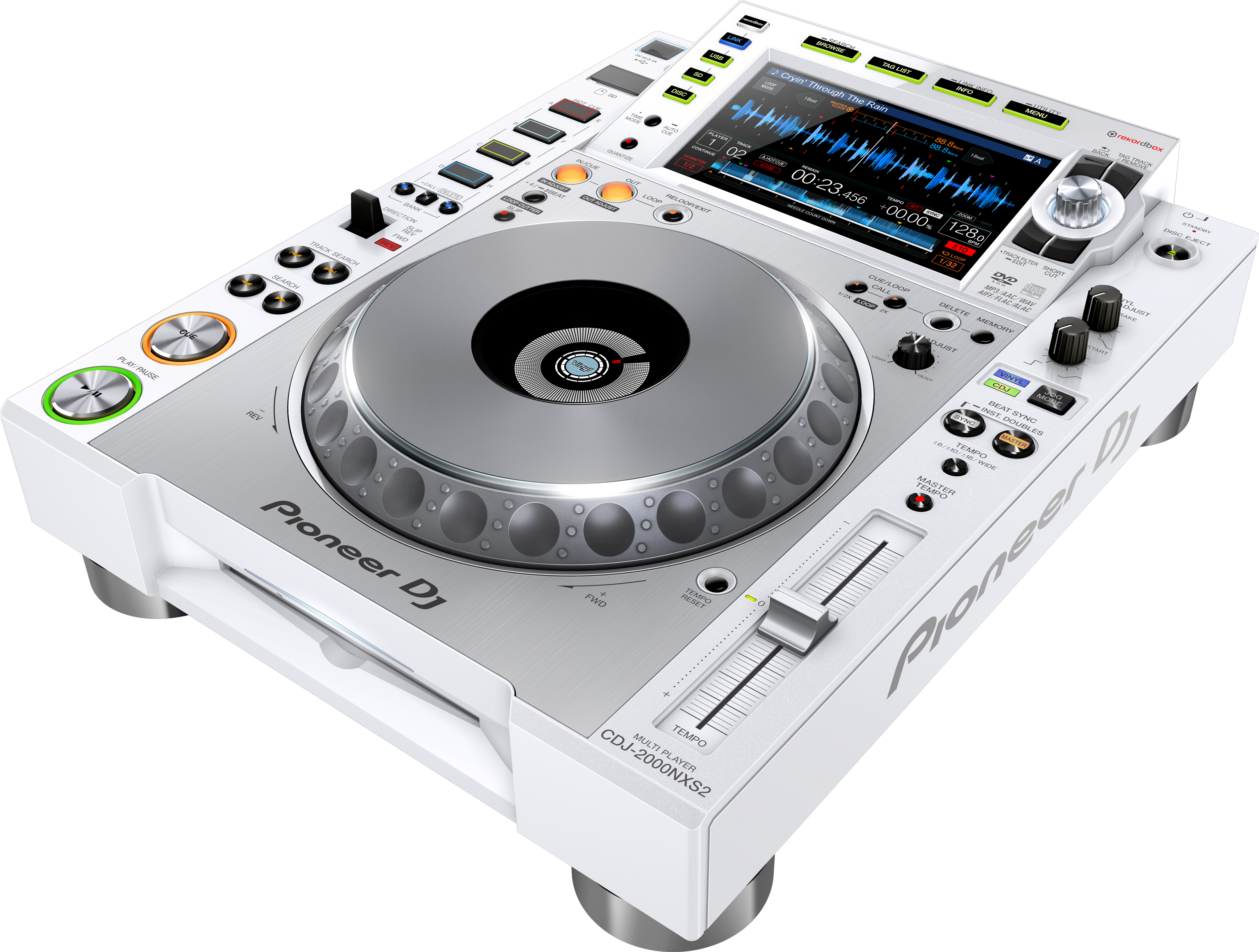 Pioneer Dj Cdj-2000nxs2-white - - MP3 & CD Plattenspieler - Main picture