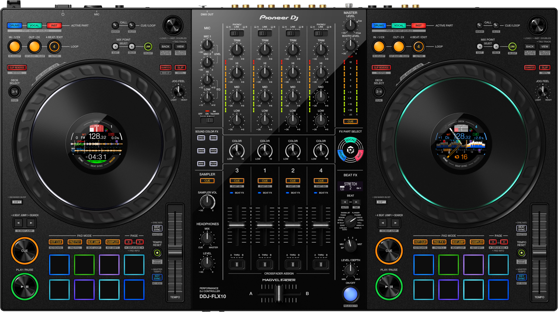 Pioneer Dj Ddj-flx10 - USB DJ-Controller - Main picture