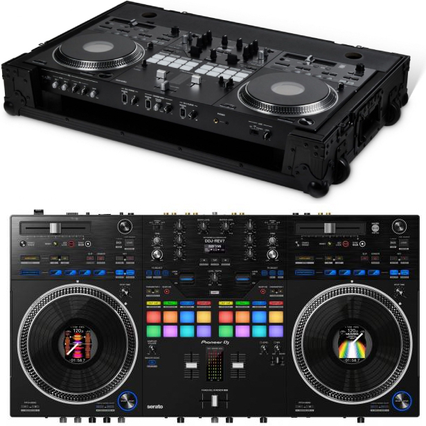 Pioneer Dj Ddj-rev7 + Pioneer Dj Flt-ddjrev7 - Case/flight/decksaver - Main picture