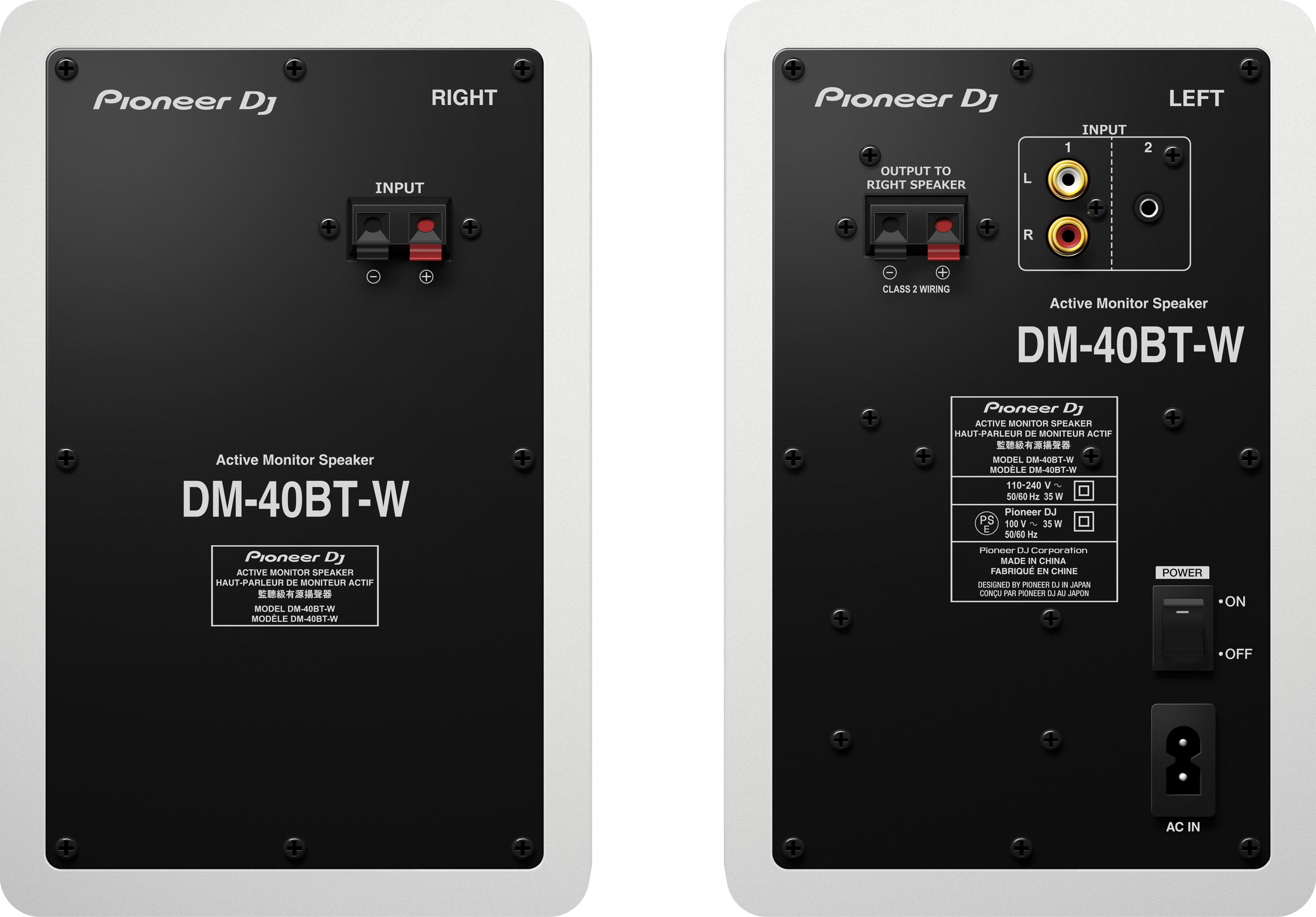 Pioneer Dj Dm-40bt-w - La Paire - Aktive studio monitor - Variation 3