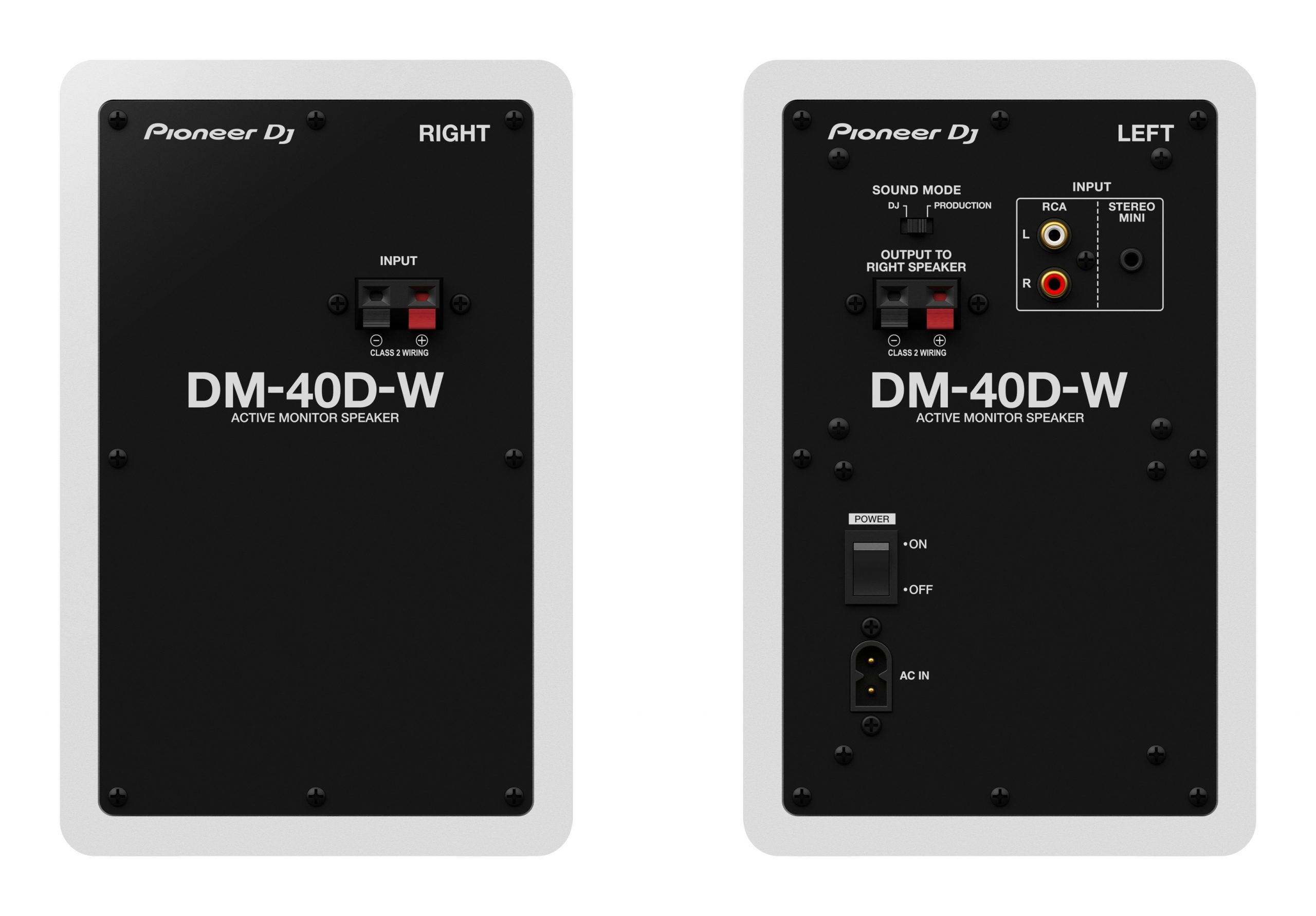 Pioneer Dj Dm-40d-w - Aktive studio monitor - Variation 2