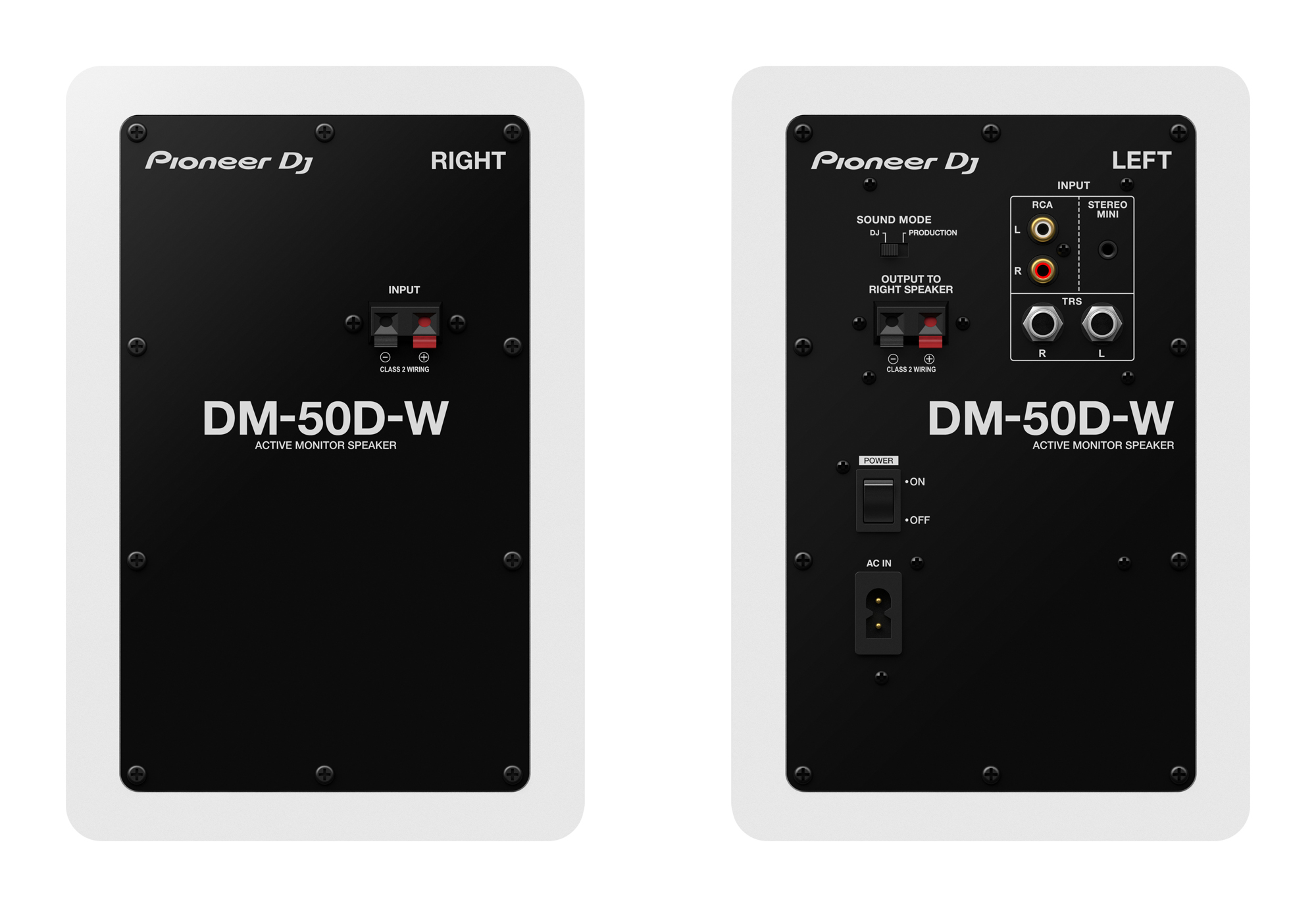 Pioneer Dj Dm-50d-w - La Paire - Aktive studio monitor - Variation 1