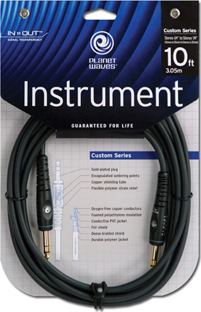 Planet Waves Instrument Gs10 Custom Gold Stereo Droit 3m - Kabel - Main picture