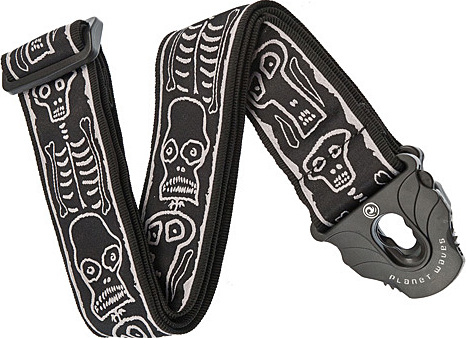 Planet Waves Joe Satriani Skull N Bones Woven Lock Signature Guitar Strap - Gitarrengurt - Main picture