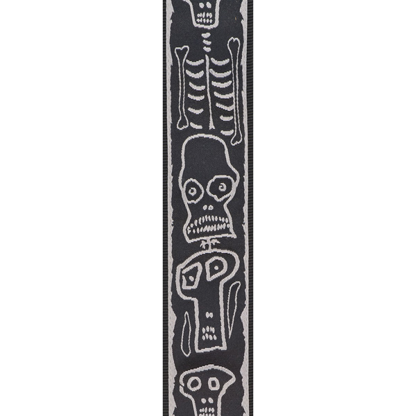 Planet Waves Joe Satriani Skull N Bones Woven Lock Signature Guitar Strap - Gitarrengurt - Variation 2