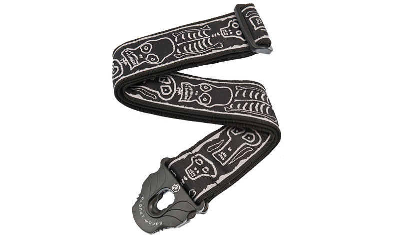 Planet Waves Joe Satriani Skull N Bones Woven Lock Signature Guitar Strap - Gitarrengurt - Variation 1