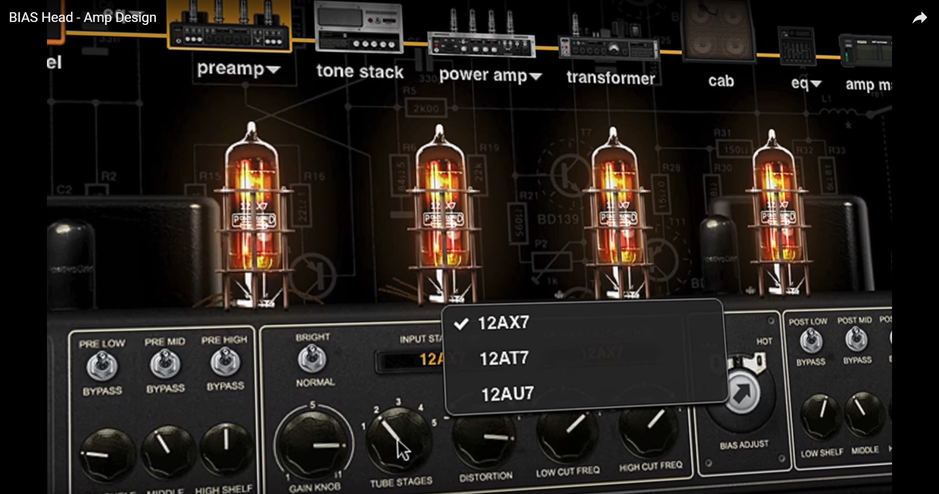 Positive Grid Bias Head Processor - - Elektrische PreAmp - Variation 4