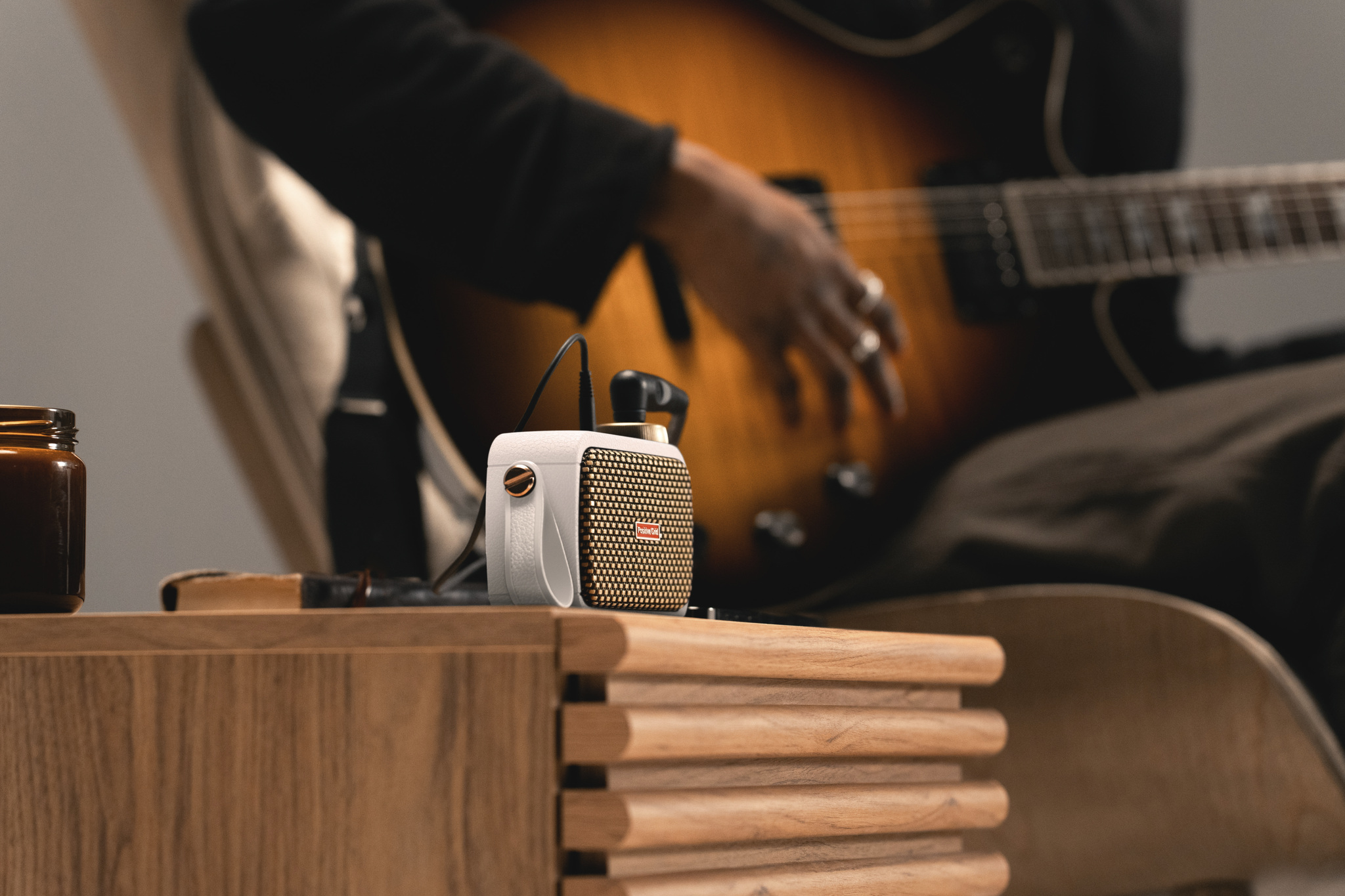 Positive Grid Spark Go Pearl 5w 1x2 - Mini-Verstärker für Gitarre - Variation 1