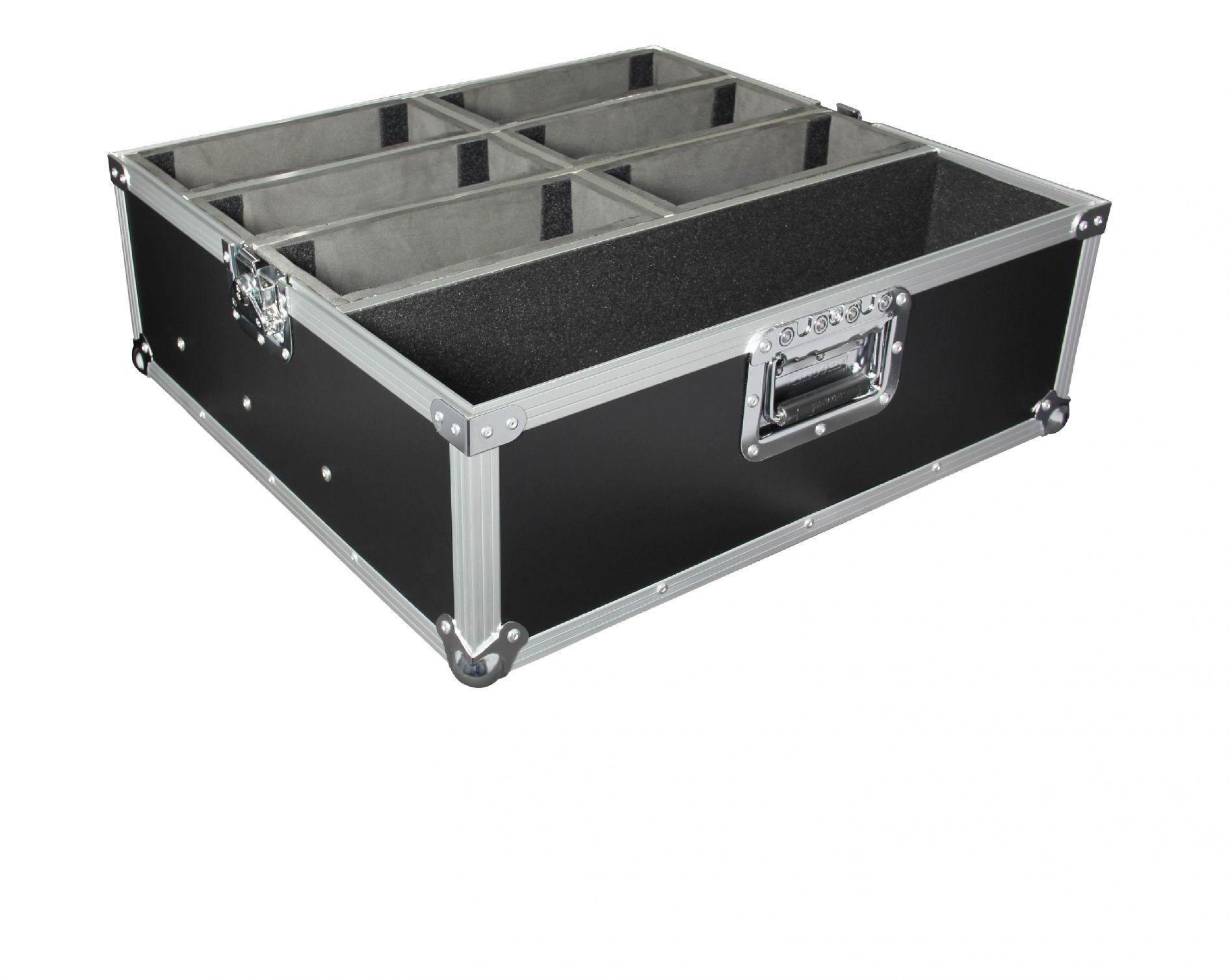Flight case & koffer für lichtequipment  Power acoustics FlightCase 6 Par Slim