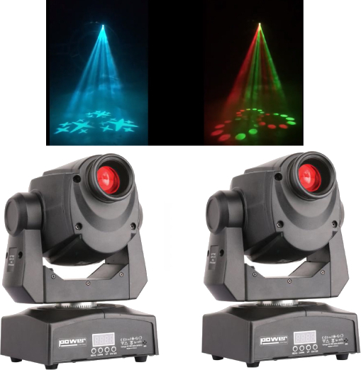 Power Lighting 2 X Lyre Spot 60w Prism - Lighting Set - Main picture