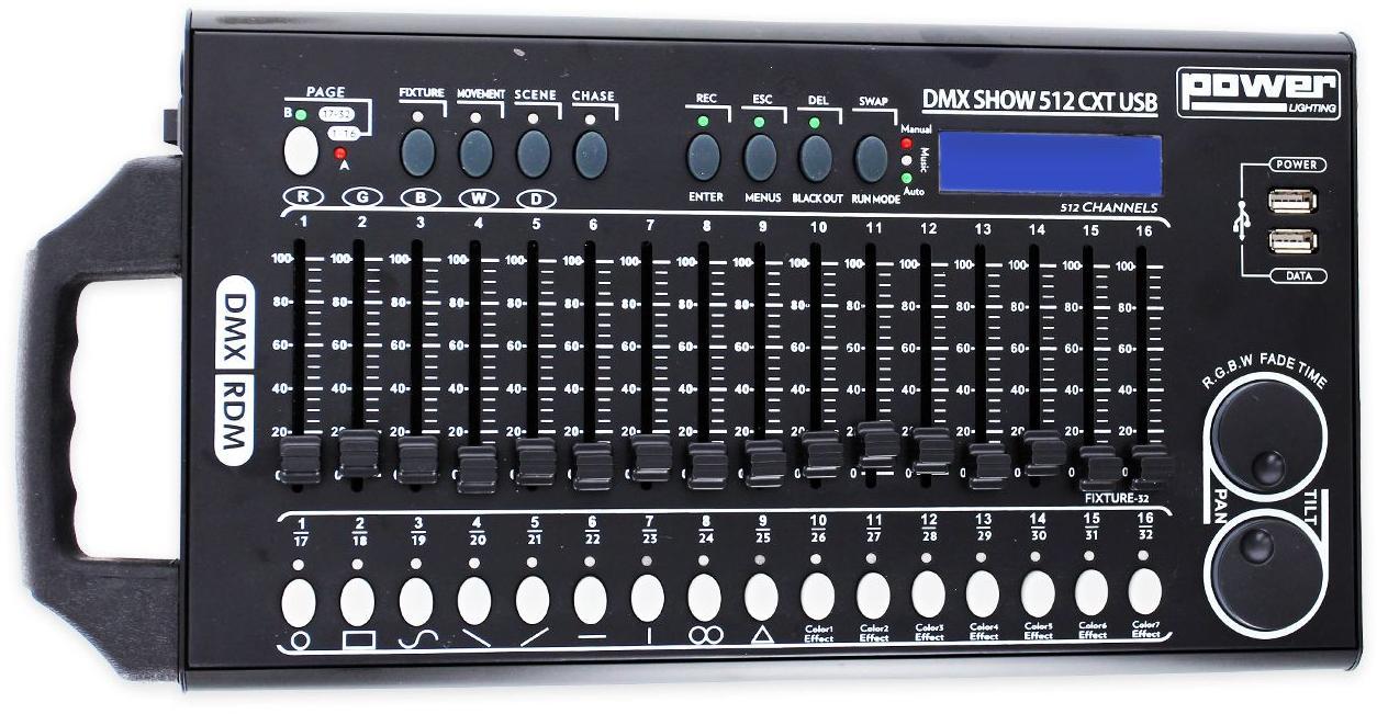 Dmx controller & software Power lighting DMX Show 512 CXT USB