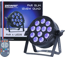 Led-bühnenstrahler Power lighting Par Slim 12 Leds De 6W 4-en-1