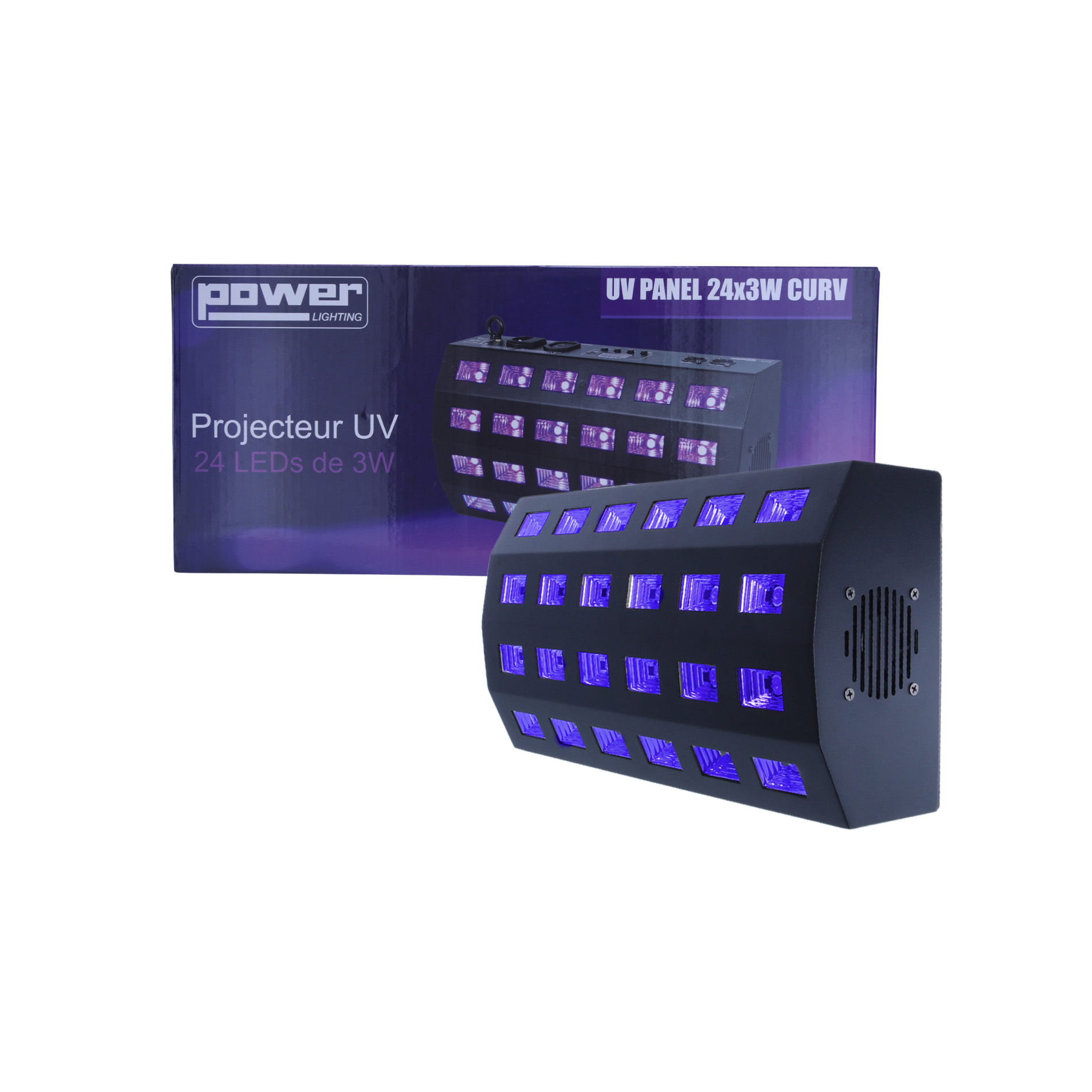 Power Lighting Panneau 24 Leds Uv De 3w - LED-Bühnenstrahler - Variation 9