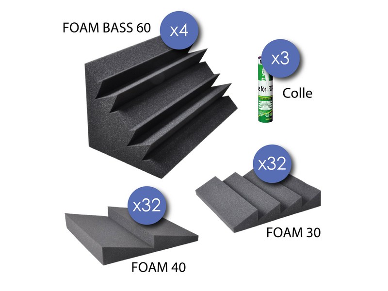 Power Studio Studio Foam Kit 68 - Akustikpaneel - Variation 2