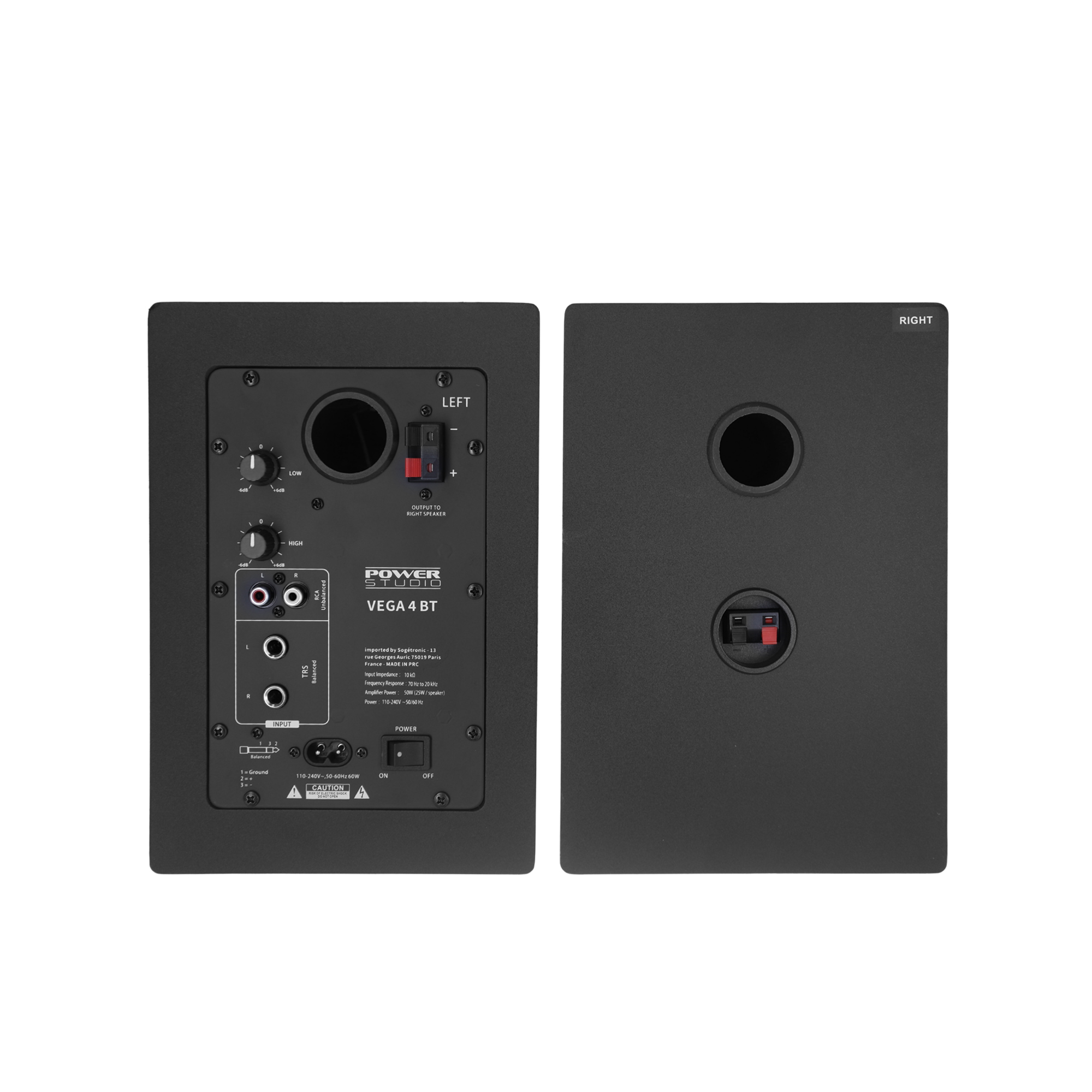 Power Studio Vega 4 Bt - La Paire - Aktive studio monitor - Variation 2