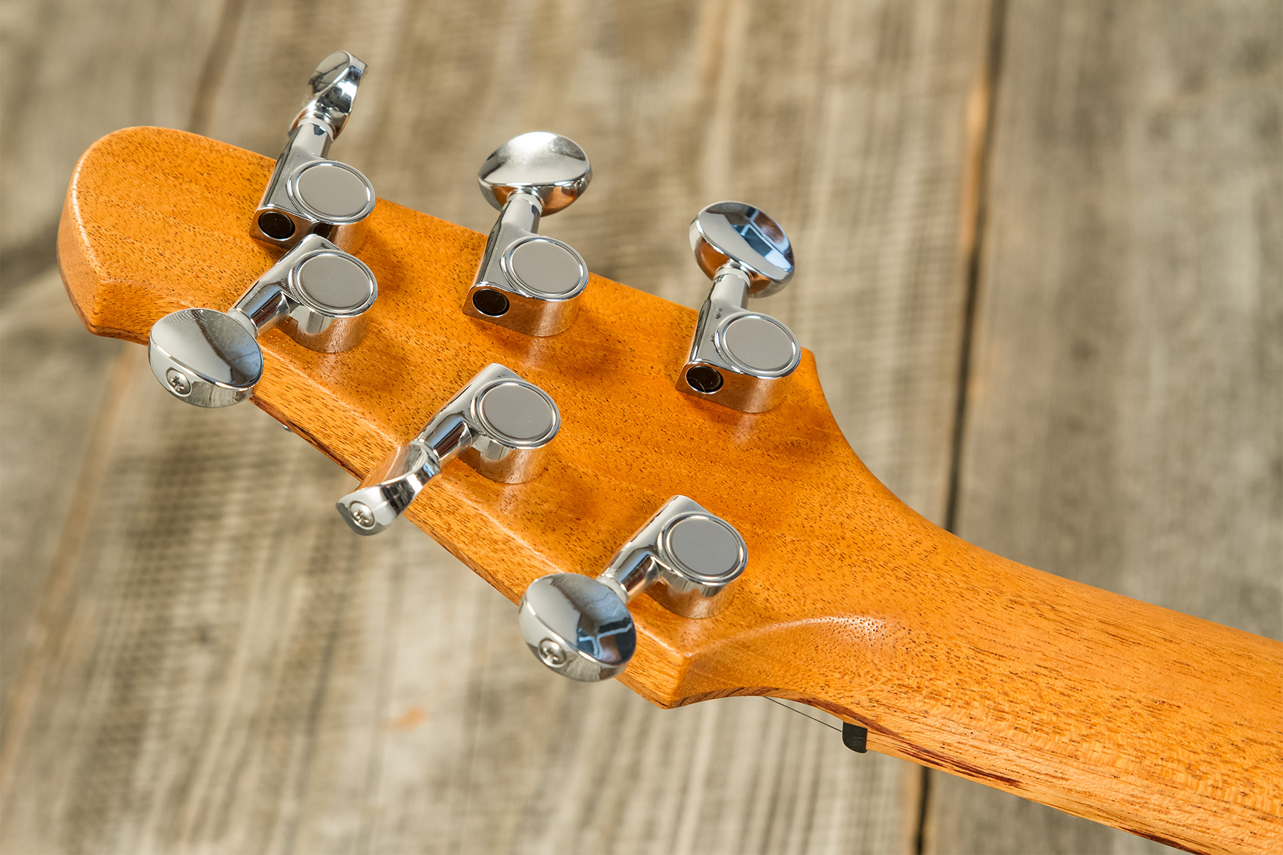 Powers Electric A-type 2s Ff42 Trem Mn #a449 - Cabernet Red - Retro-Rock-E-Gitarre - Variation 9