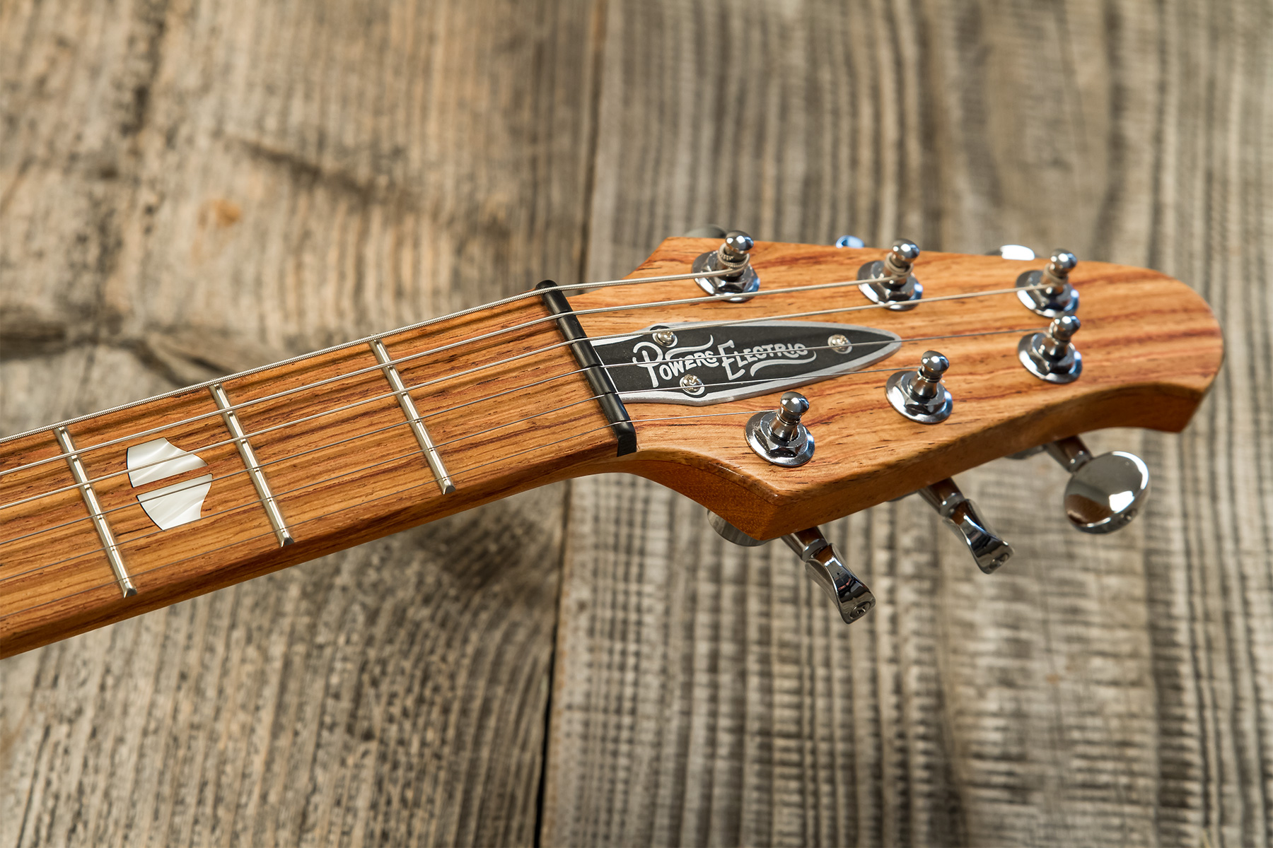 Powers Electric A-type 2s Pf42 Ht Mn #a428 - Creamsicle - Retro-Rock-E-Gitarre - Variation 8
