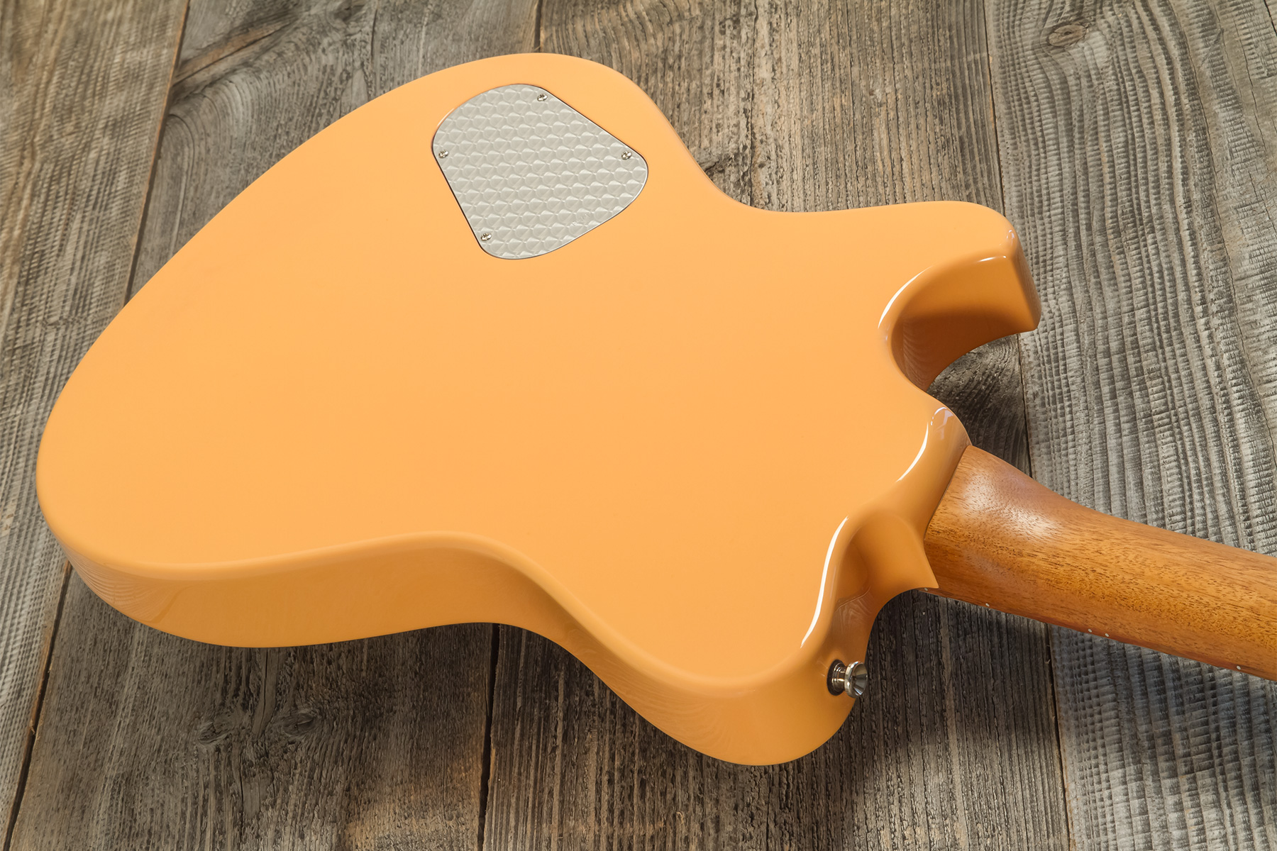 Powers Electric A-type 2s Pf42 Ht Mn #a428 - Creamsicle - Retro-Rock-E-Gitarre - Variation 5