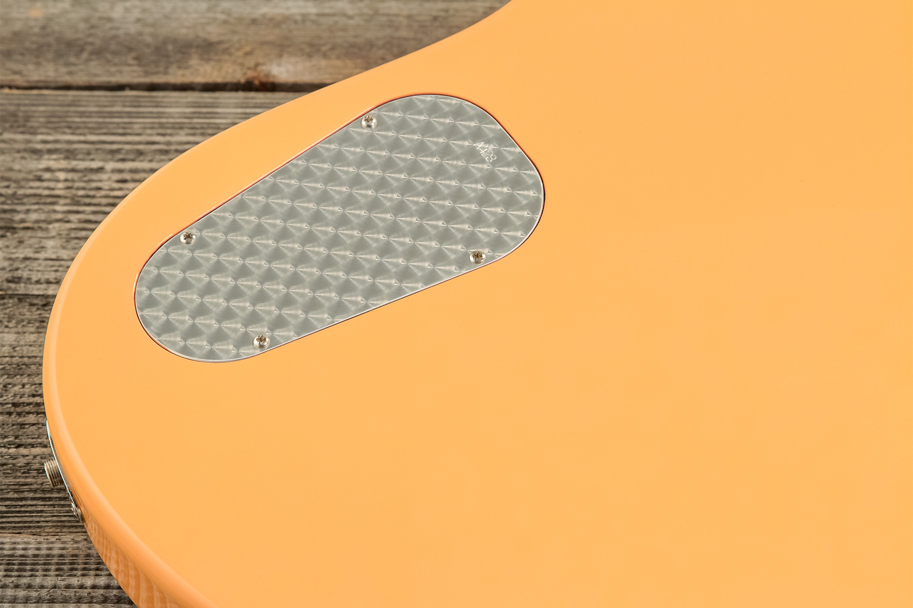 Powers Electric A-type 2s Pf42 Ht Mn #a428 - Creamsicle - Retro-Rock-E-Gitarre - Variation 7