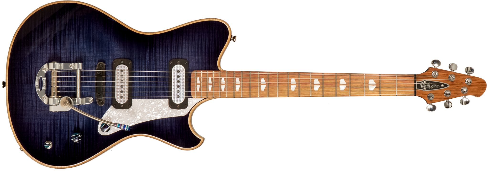 Powers Electric A-type 2s Ff42 Trem Mn #a486 - Twilight Blue - Retro-Rock-E-Gitarre - Main picture