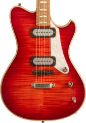 Retro-rock-e-gitarre Powers electric A-Type #A420 - Cosmo red