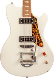 Retro-rock-e-gitarre Powers electric A-Type #A672 - Moonlight white
